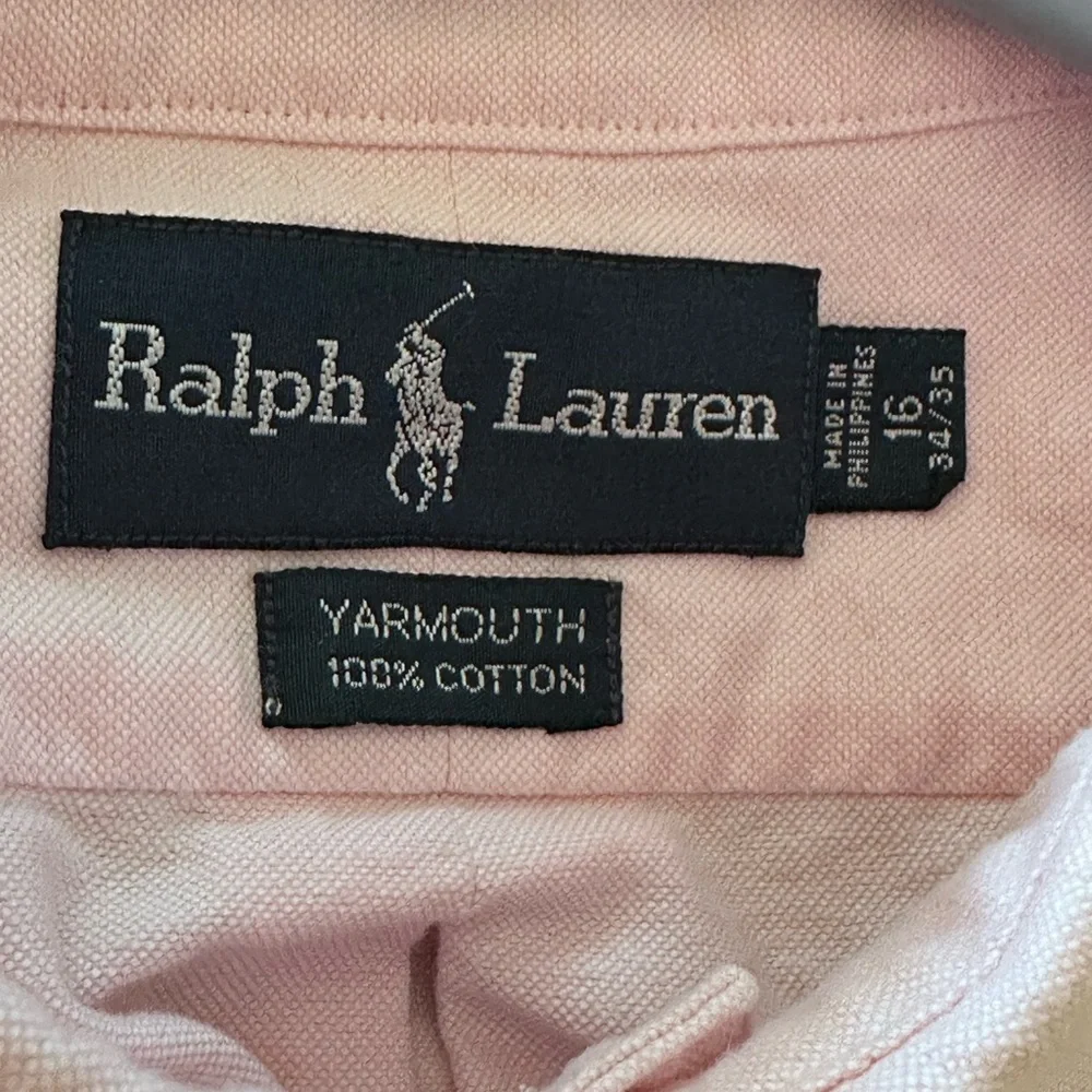 Ralph Lauren Pink Yarmouth Cotton Button Down